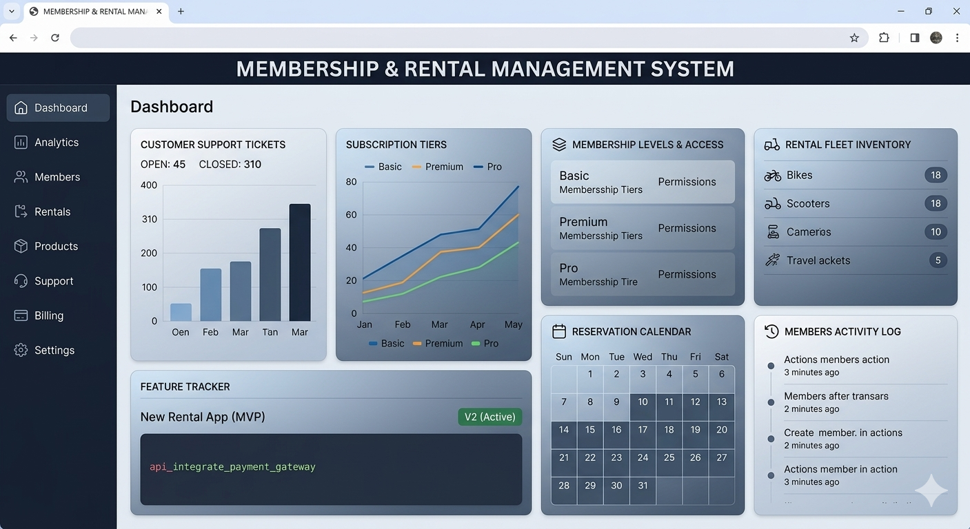 Membership & Rental Management System